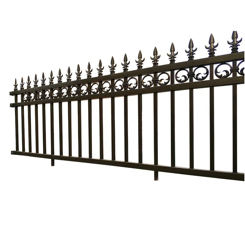 Hard PVC Fencing Trellis Gates Residential Panels Hot Dipped Galvanized Aluminum Palisade Fence or Powder Coated 6