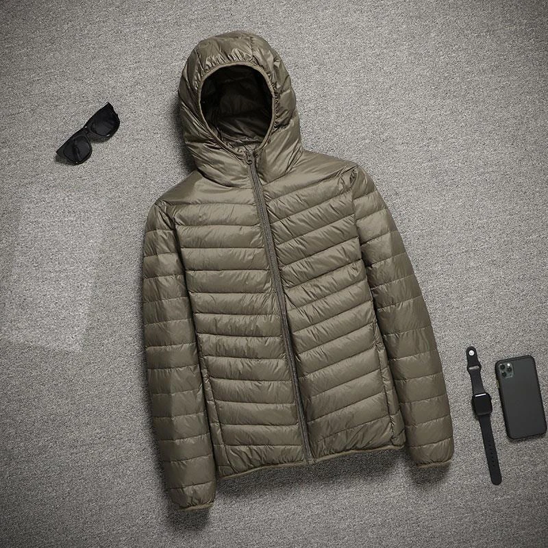 

Lightweight Down Jackets Men's Jackets Spring 2022 Hooded Ultralight Quilted Coat for Warm Winter Down Coats Light Puffer