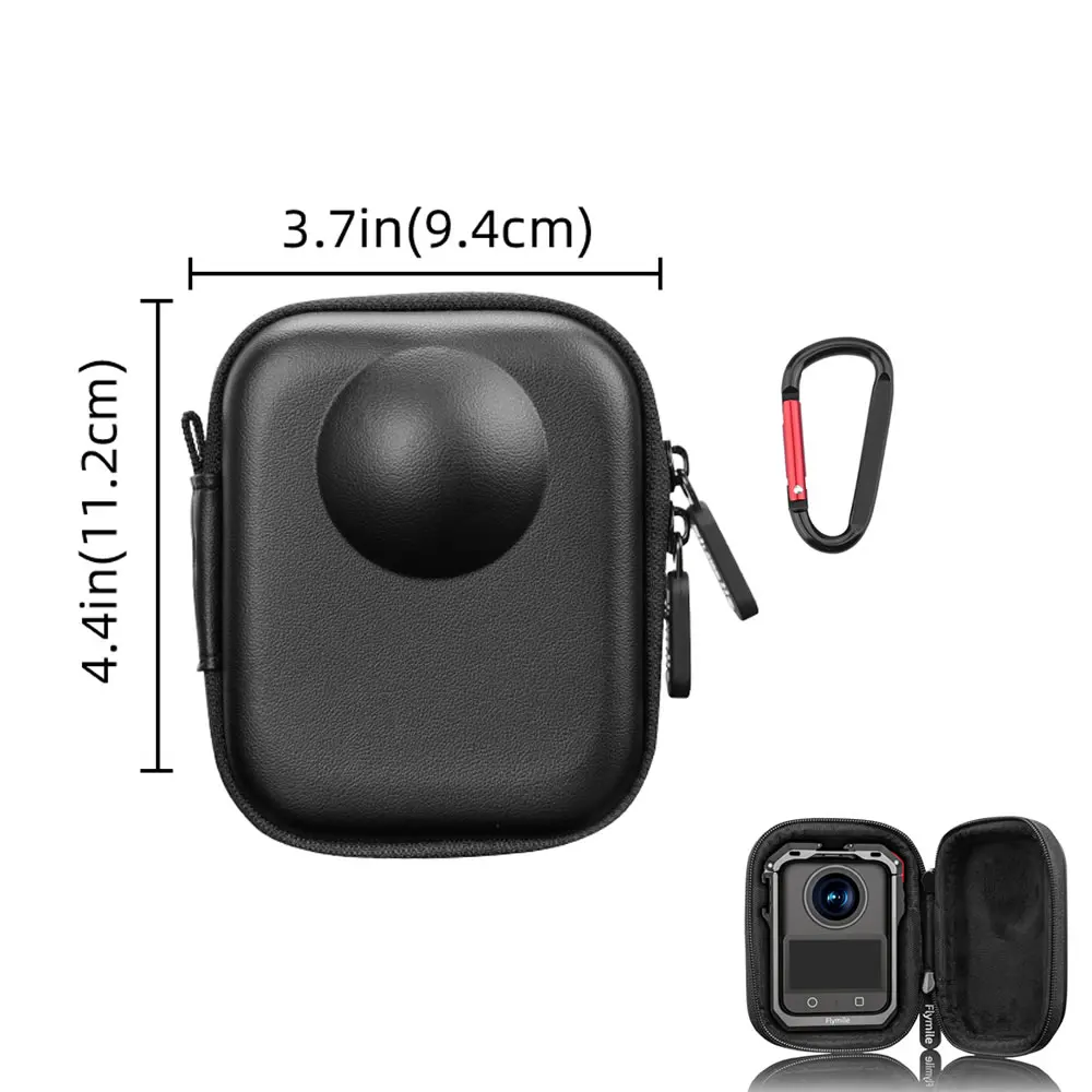 Kit di accessori per DJI OSMO 360 Custodia in silicone Copriobiettivo Supporto per supporto Protezione Custodia con staffa di espansione in vetro - immagine 3