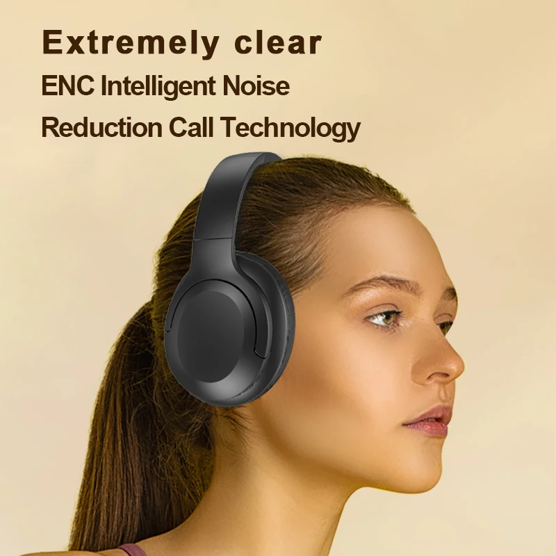 Paramita-anc Auscultadores com Cancelamento de Ruído a1 Wireless Bluetooth Over-ear Dobrável 400mah Jogos de Trabalho Esportivo Bt5.3 - Image 2