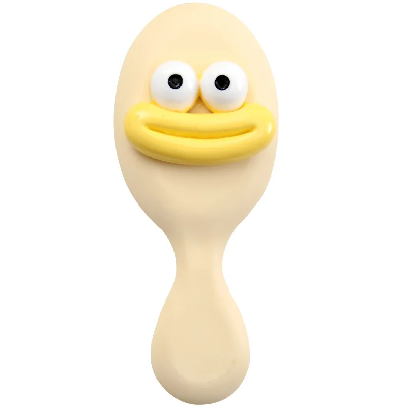 Portable  Iatable Comb Cute Big Mouth Air Cuion Bru for Students Girls Personal Massage Comb Folding Comb W9