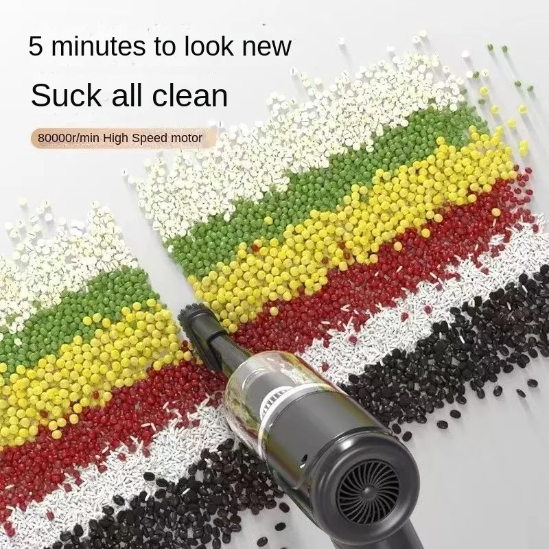 USB Charging Combination Vacuum Cleaner Small Car Household Fully Automatic High Power Cleaning Wireless Vacuum Cleaner Vacuum Cleaner Portable Vacuum Cleaner Handheld Vacuum Cleaner