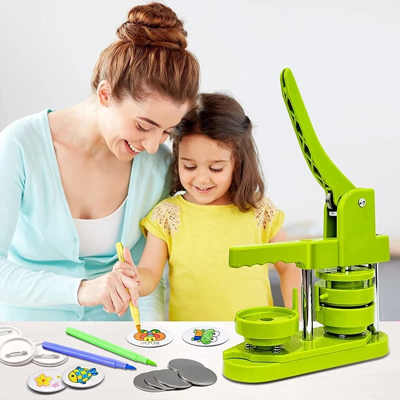 Button Maker Machine 32/44/58mm DIY Button Pin Maker Machine Badge Press Badge Supplies for Anime Idol Fans