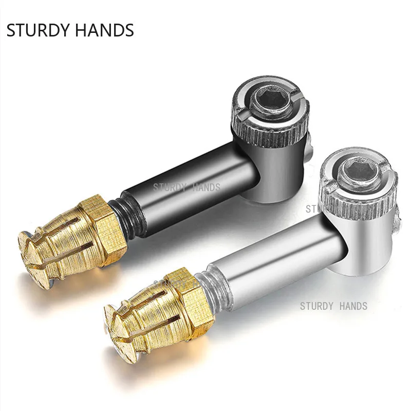 Thickened Four-in-one Furniture Fastener Dowel Connector Cam Lock Connecting Screw Wardrobe Link Fixer Hardware Fasteners 20set