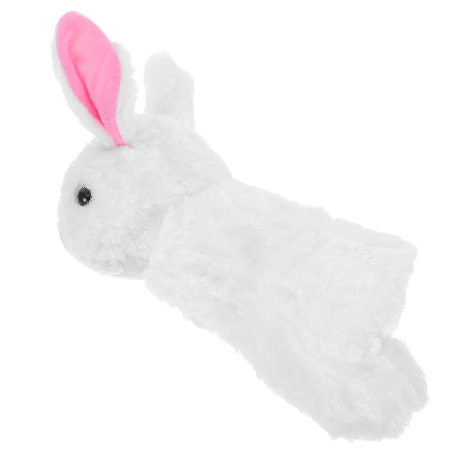 1Pcs 아이 토끼 손 인형 이야기를 전하기 위한 부드러운 동물 모양  대화형 놀이 교육 선물 토끼 손 인형
