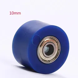 Universal Motorcycle Chain Roller Tensioner Pulley Guide (Blue 10mm)