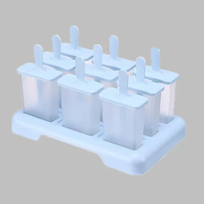 Ice Cream Mold 9 Ice Popsicle Mold Set Homemade Household Reusable Cream with Stick Creative Kitchen Accessories ice mold ice cream molds