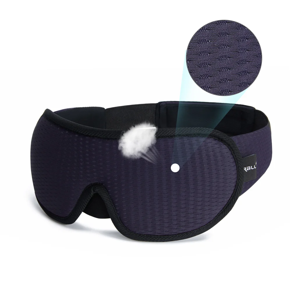 Luxurious Comfort 3D Sleep Eye Mask - Soft Memory Foam for Travel & Relaxation