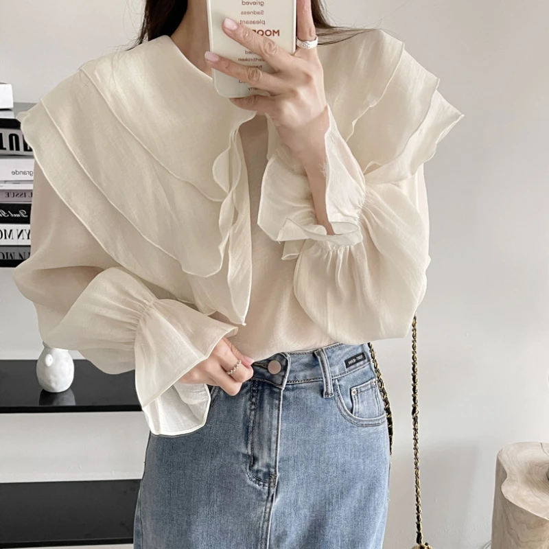 white skirt 2022 Spring Summer Korean Elegant Pleated Skirts Women High Waist Slim A-line Midi Skirt Solid All-match OL Mujer Faldas Moda tulle skirt