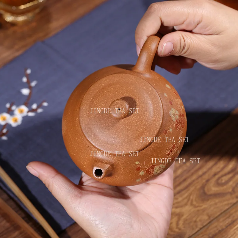 250ml Yixing Purple Clay Teapot High End Household Teapot Tea Set Supplies Jasmine Green Tea Teapot Chinese Tea Pot