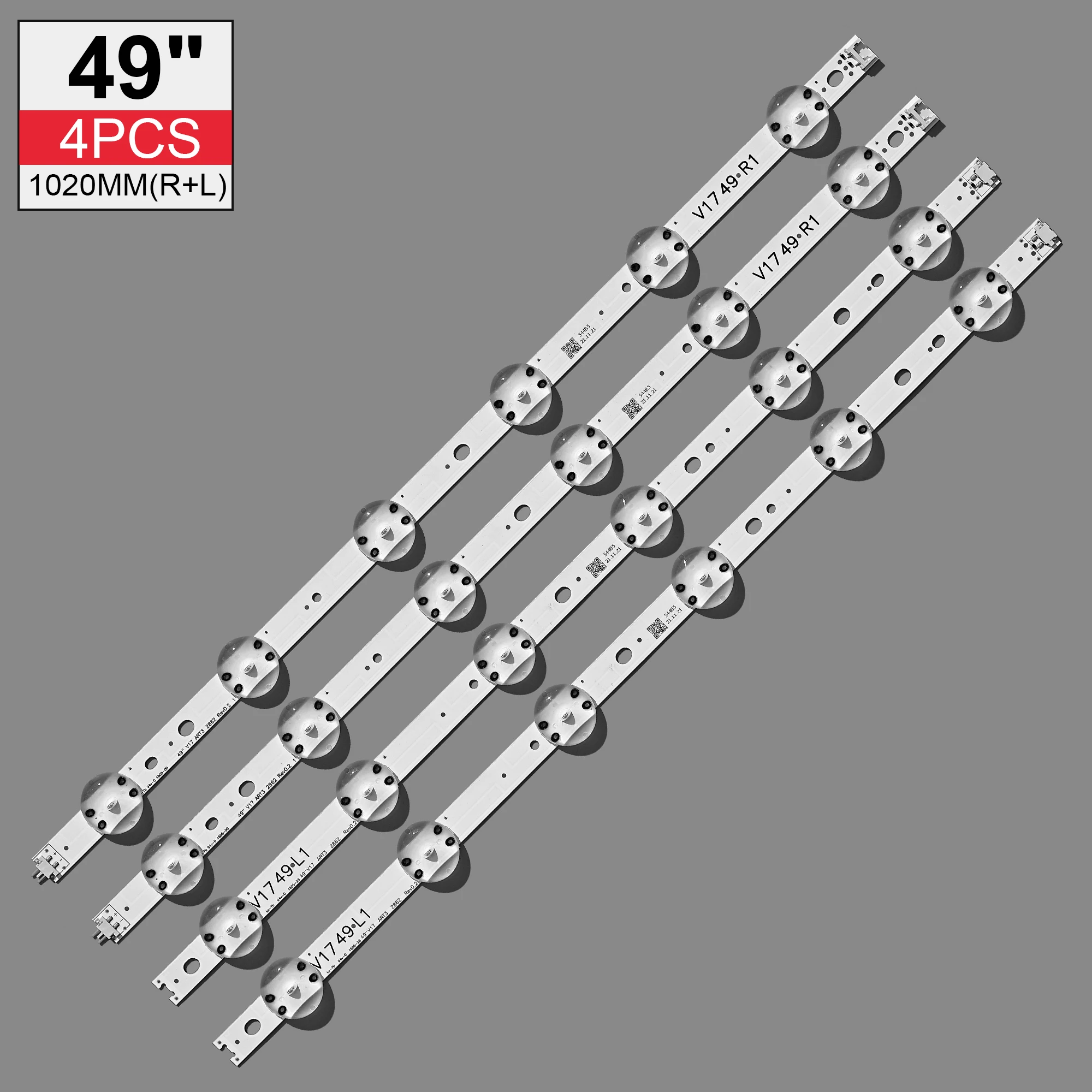 

LED Backlight strip(4For LIG 49LJ614V 49UJ6525 49UJ6585 49UV340C 49UJ6565 49UJ651V 49UJ670V 49UJ701V V17 49 R1 L1 ART3 2862 2863