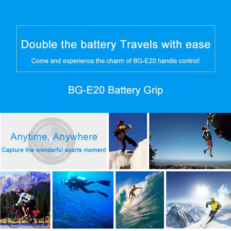 BG-E20 Battery Grip for Canon EOS 5D Mark IV 5D4 BG-5D4 BG-5DIV BGE20 Vertical Battery Grip