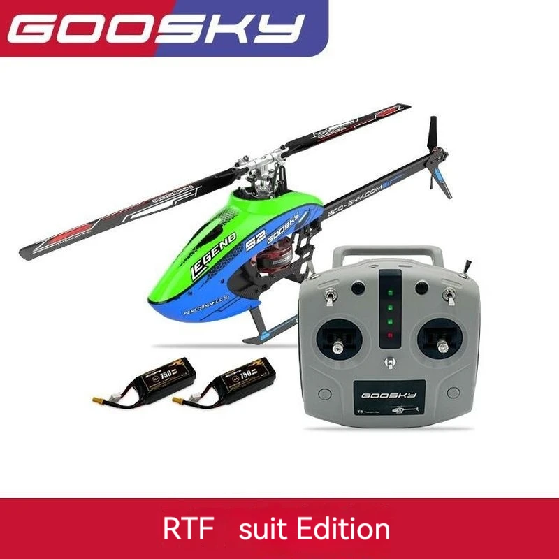 2024 New Goosky S2 Remote-Controlled Helicopter 3d Stunt Aircraft Model With Dual Brushless Direct Drive 6-Channel Boy Toy Gift 3
