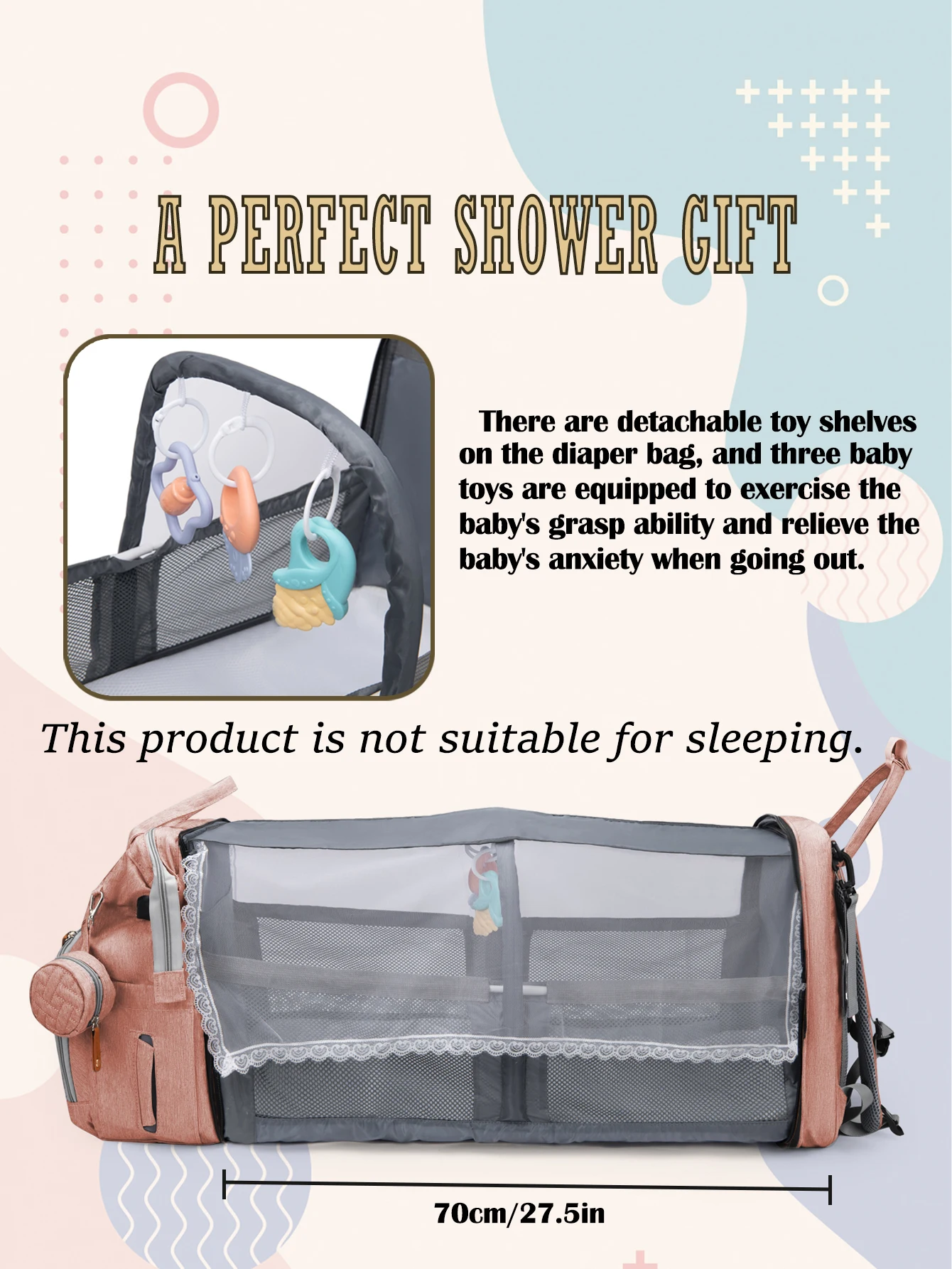 Baby Diaper Bag Backpack, Baby Bags for Boys Girls, Diaper Backpack Bag with a Changing Station, Large Travel Back Pack - 6