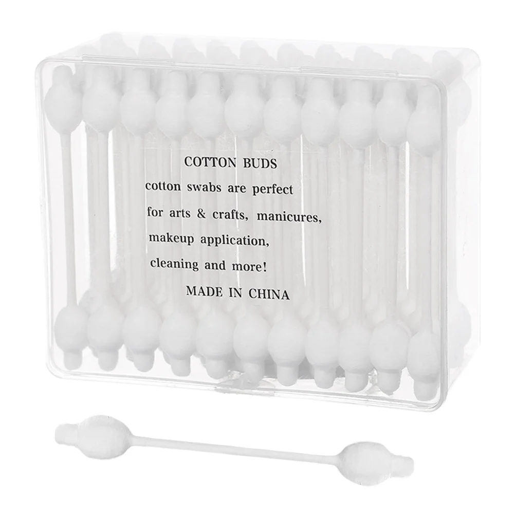 

110 Pcs Baby Cotton Swabs Cleaning Sticks Medical Bud Newborn Double-Headed Rod