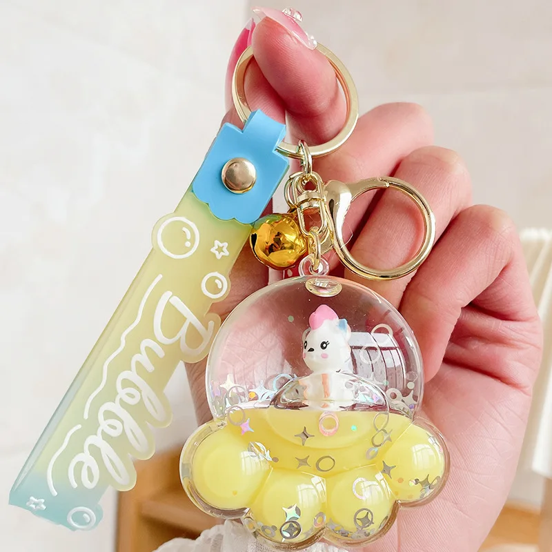 LLLucky Portachiavi Bubble Tea Kawaii - Mini Tazza Con Cannuccia - Ciondolo Per Zaini E Borse