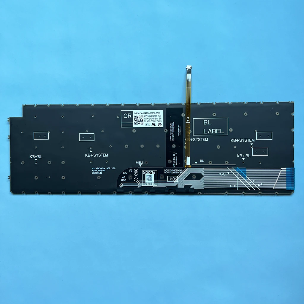 71M2C Keyboard Replacement Dell Spanish Latin Keyboard For Inspiron 15 ...