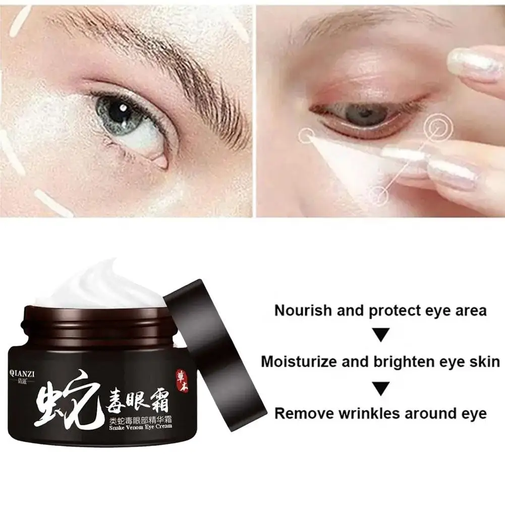 

1pc 30g Snake Eye Cream Dark Circles Fade Fine Skin Anti Eye Anti Bags Remove Wrinkle Aging Brighten Lines Firming Z8H2