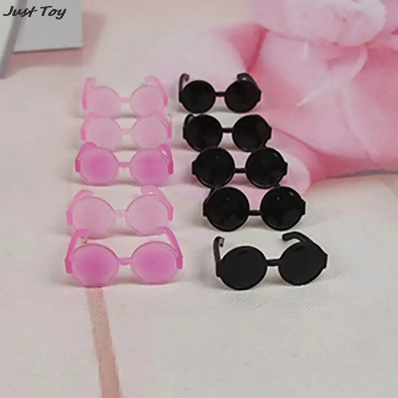 

5PCS Dollhouse Fashion Princess Doll Glasses Plastic Eyeglass Suitable For 17/30cm Doll DIY Accessories Children Toys