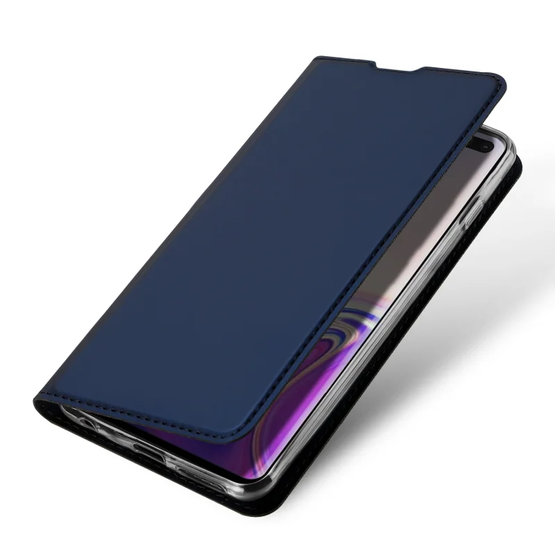 Фото Оригинальный кожаный чехол Dux Ducis для Samsung Galaxy S10 Plus, роскошный тонкий Чехол-книжка для Samsung Galaxy S10 Plus, чехол-бумажник №3