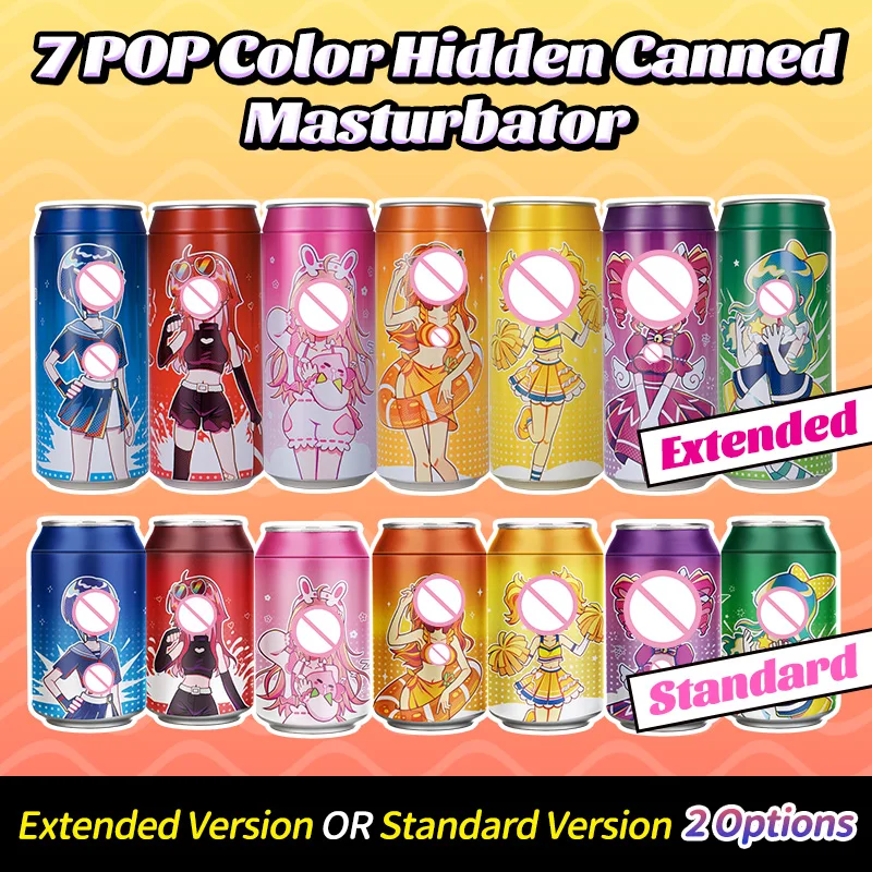 Male Masturbator YUU 7 Colors Hidden Canned Anime Pussy Masturbation Egg Artificial Vagina Extended Canned Toys
