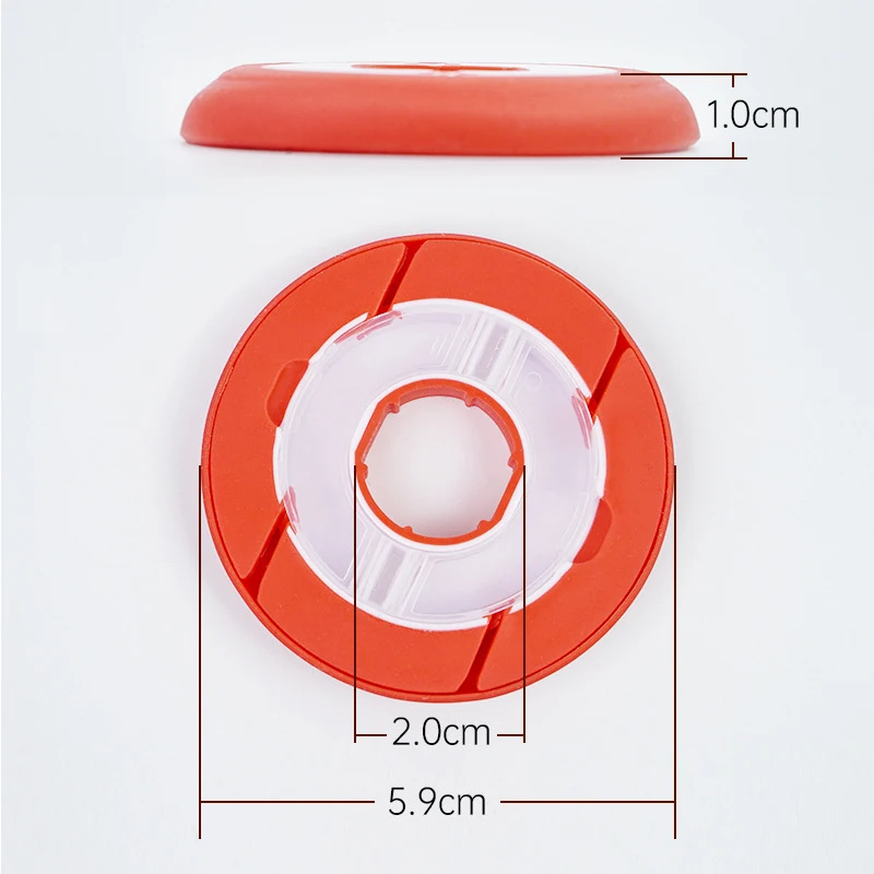 10Pcs Silikon Angelschnur Lagerung Inhaber Angelschnur Lagerung Snell Rigs Getriebe Spulen Linie Keeper Rund Wicklung Platten – Detail 1