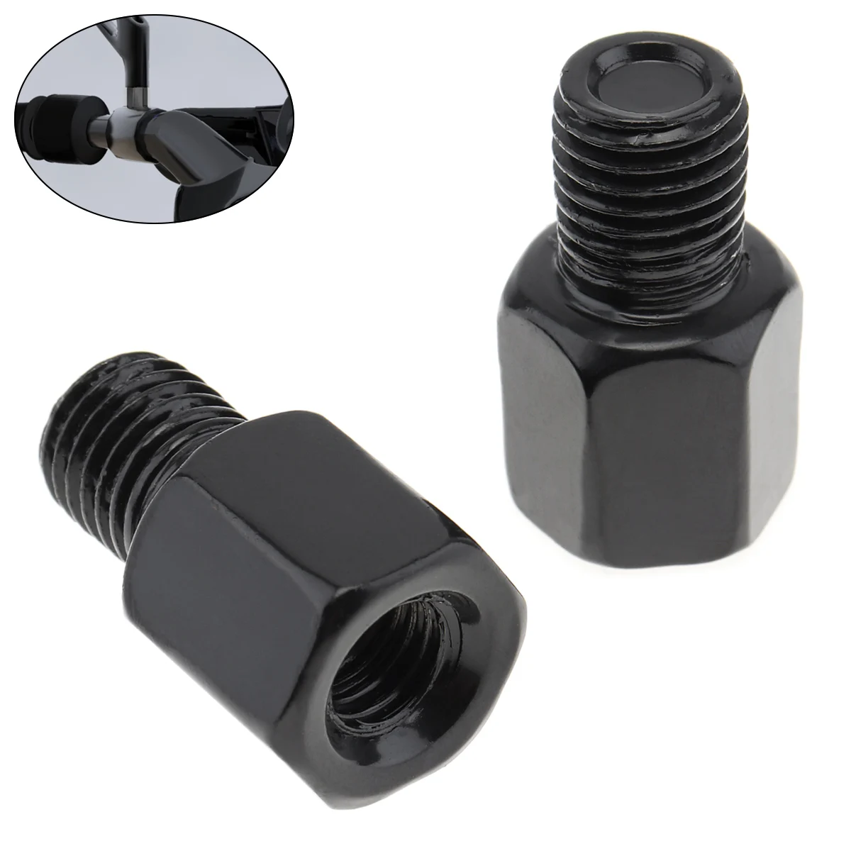 

1piece 8mm 10mm Motorcycle Rearview Mirror Adapter Screw Thread Adapter Bolt Clockwise Counterclockwise Motorbike Mirror Screw