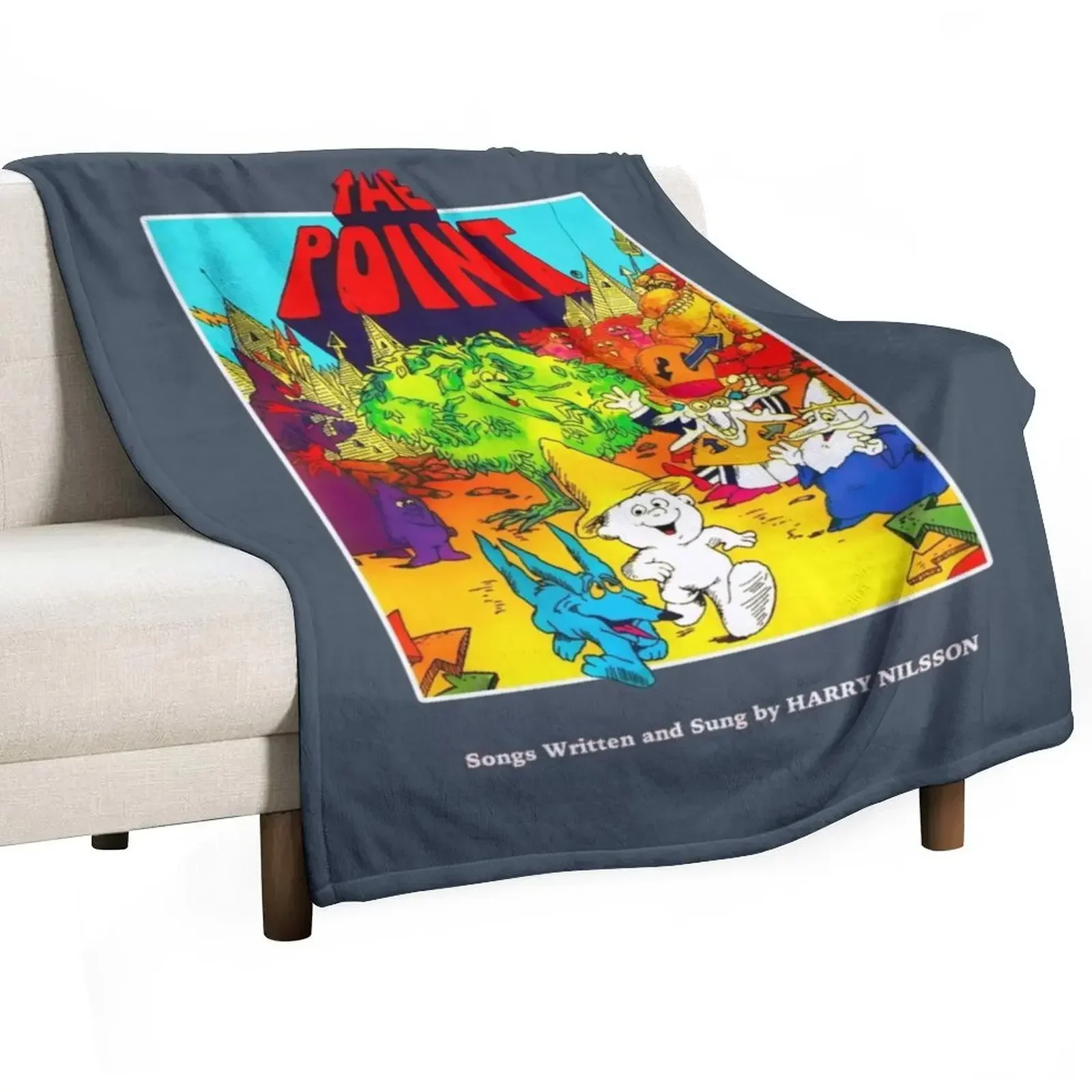 

Harry Nilsson The Point Throw Blanket Hair Soft Plaid Bed Plaid Blankets