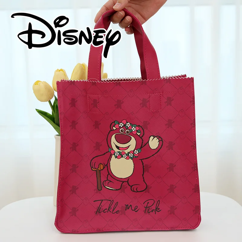 

27Cm Kawaii Cartoon Animation Disney Toy Story Lotso Dog Tooth Handbag Tote Bag Tuition Bag Picnic Handbag Cute Shoulder Bag
