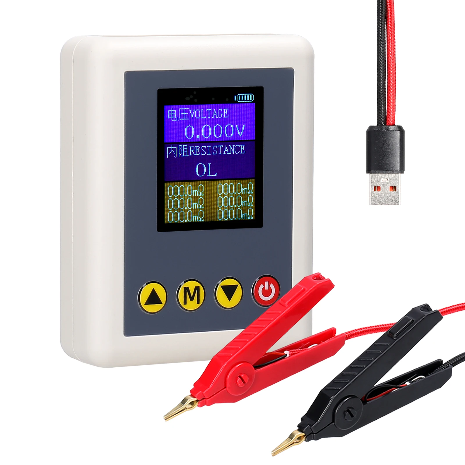 TS4520 Voltage Internal Resistance Tester AC 4-Wire Kelvin Method Professional Voltage Meter Internal Resistance Test Device voltage tester resistance tester