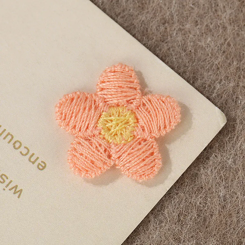 50 Stück süße 3D-gestickte Blumenapplikationen für Kinder, Kleidung, Schuhe, Hüte, dekorative Verzierungen, Patches – Detail 4