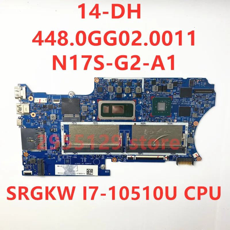 Mainboard 18742-1 448.0GG02.0011 For Hp Pavilion X360 14-DH Laptop Motherboard With SRGKW i7-10510U N17S-G2-A1 100% Full Tested the best pc motherboard