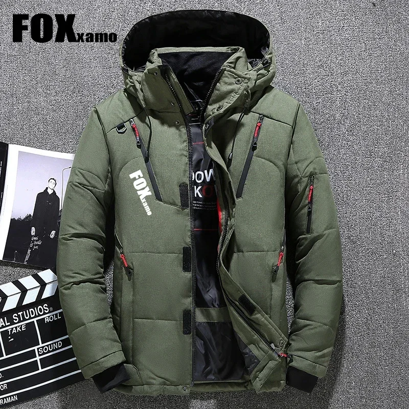 Foxxamo 2023 사이클링 겨울 세트 남성용 방풍 따뜻한 눈 두꺼운 야외 스포츠 재킷, 따뜻한 하이 퀄리티 캠핑 재킷