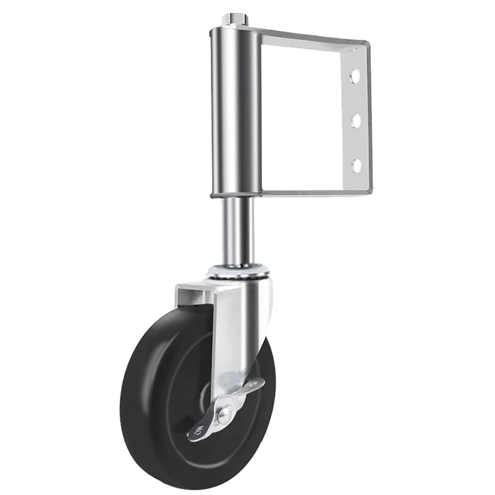 Garden Gate Wheels Wear-Resistant Gate Spring Shock-Absorbing Wheel Wheel With Brake For Ground Surfaces Including Grass Cement
