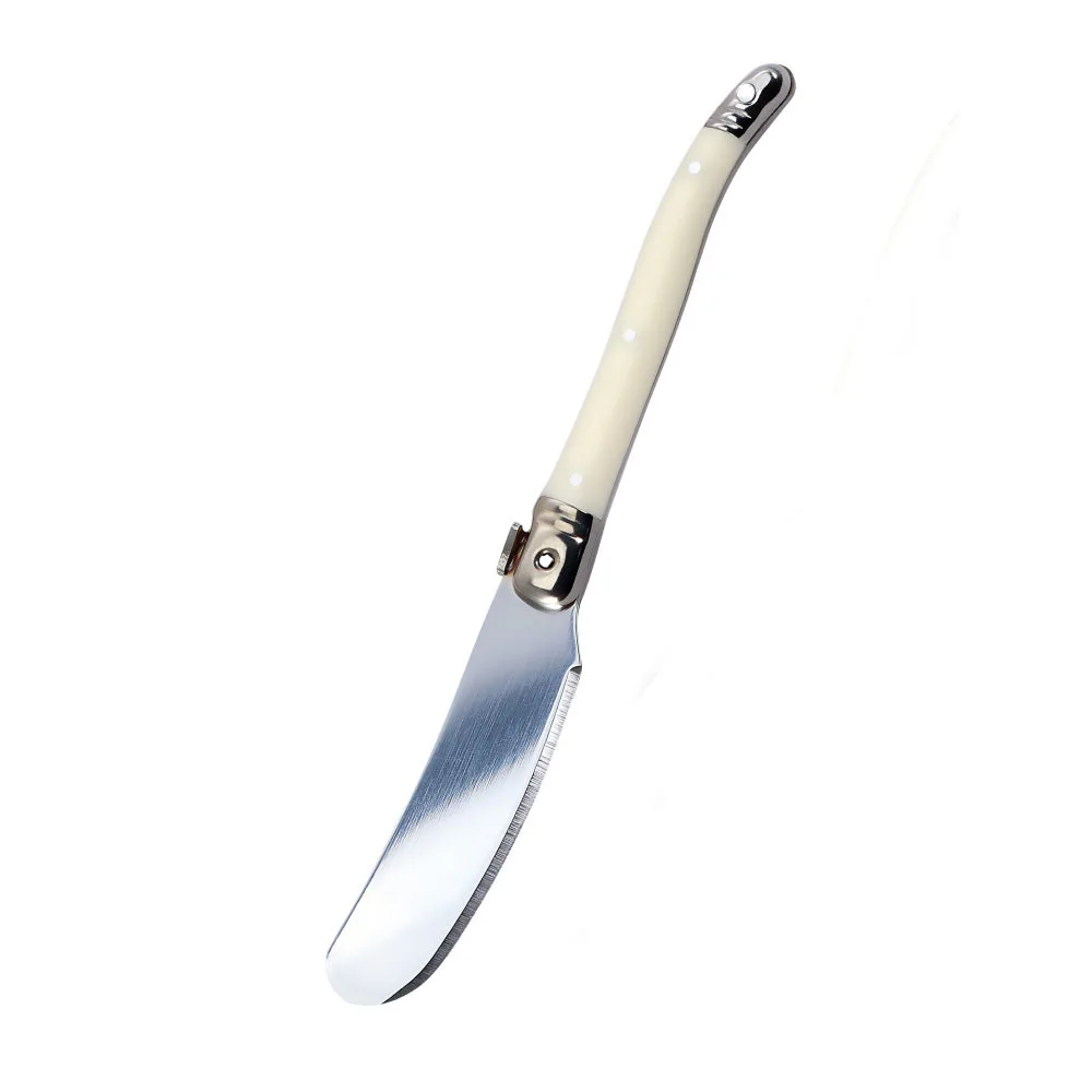 Butter Knife F2414 Stainless Steel Toast Cheese Jam Plastic Handle Cream Cheese Butter Knife Cake Scraper