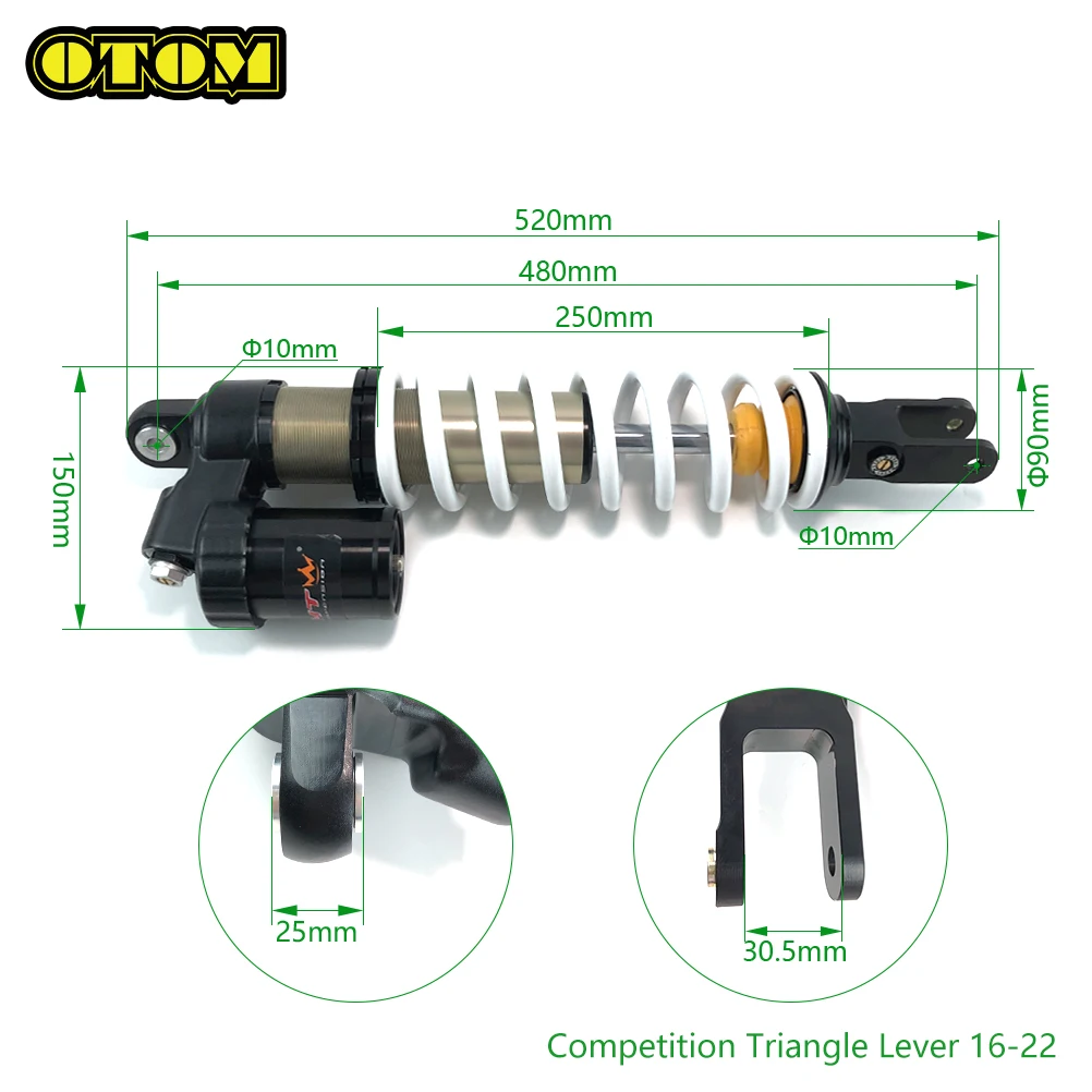 Motorcycle For KTM Rear Shock Absorber Suspension Damping Adjustable Enduro  Competitive SXF250 EXC EXCF XCW XCFW 250 350 450 - AliExpress