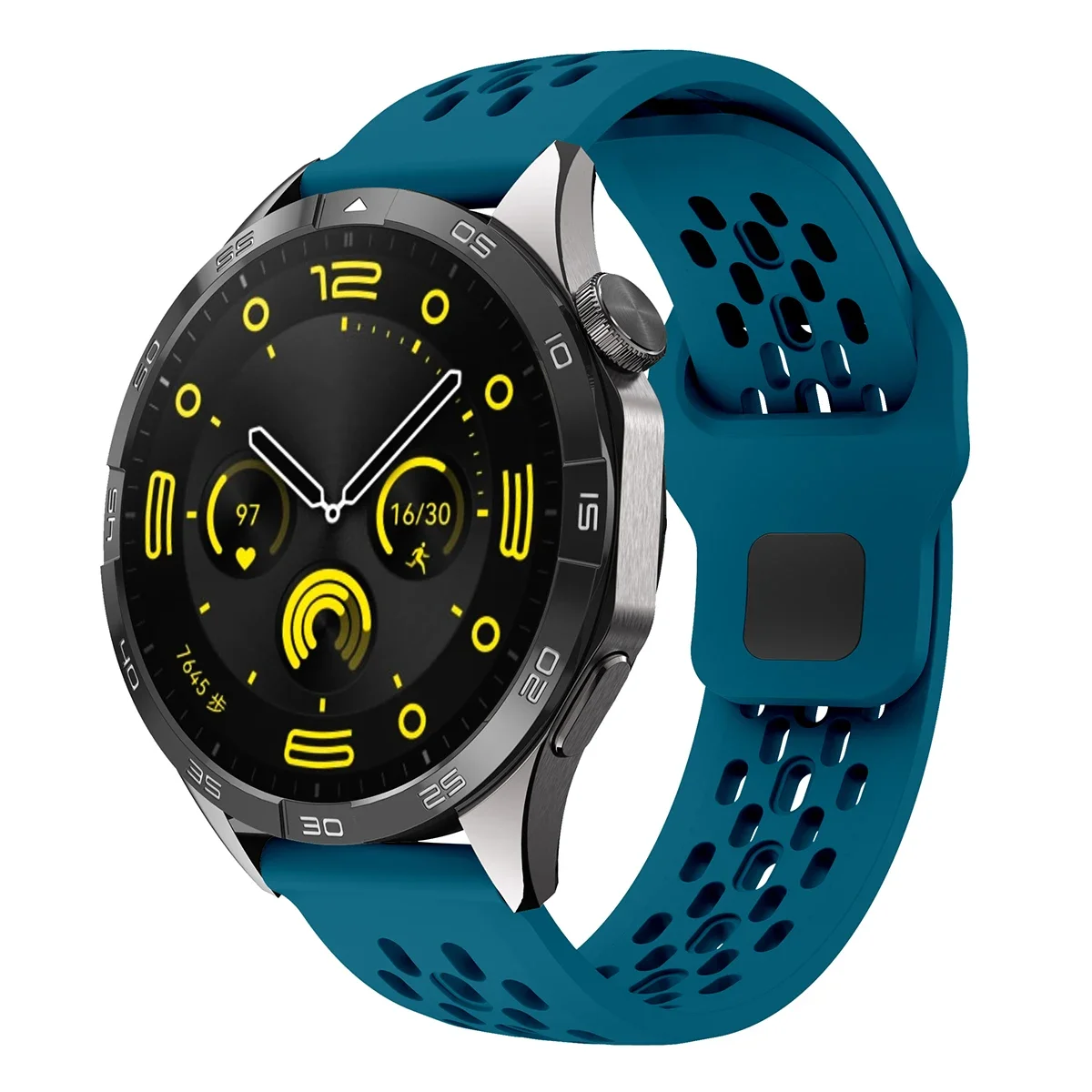 Versatile 20mm/22mm Silicone Smartwatch Strap