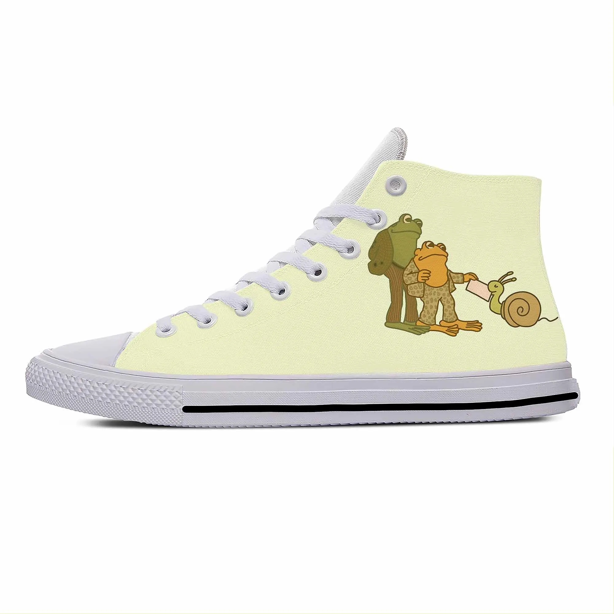 Anime Cartoon Manga Frog And Toad-Be Gay Do Crime Casual Cloth Shoes High Top Lightweight Breathable 3D Print Men Women Sneakers