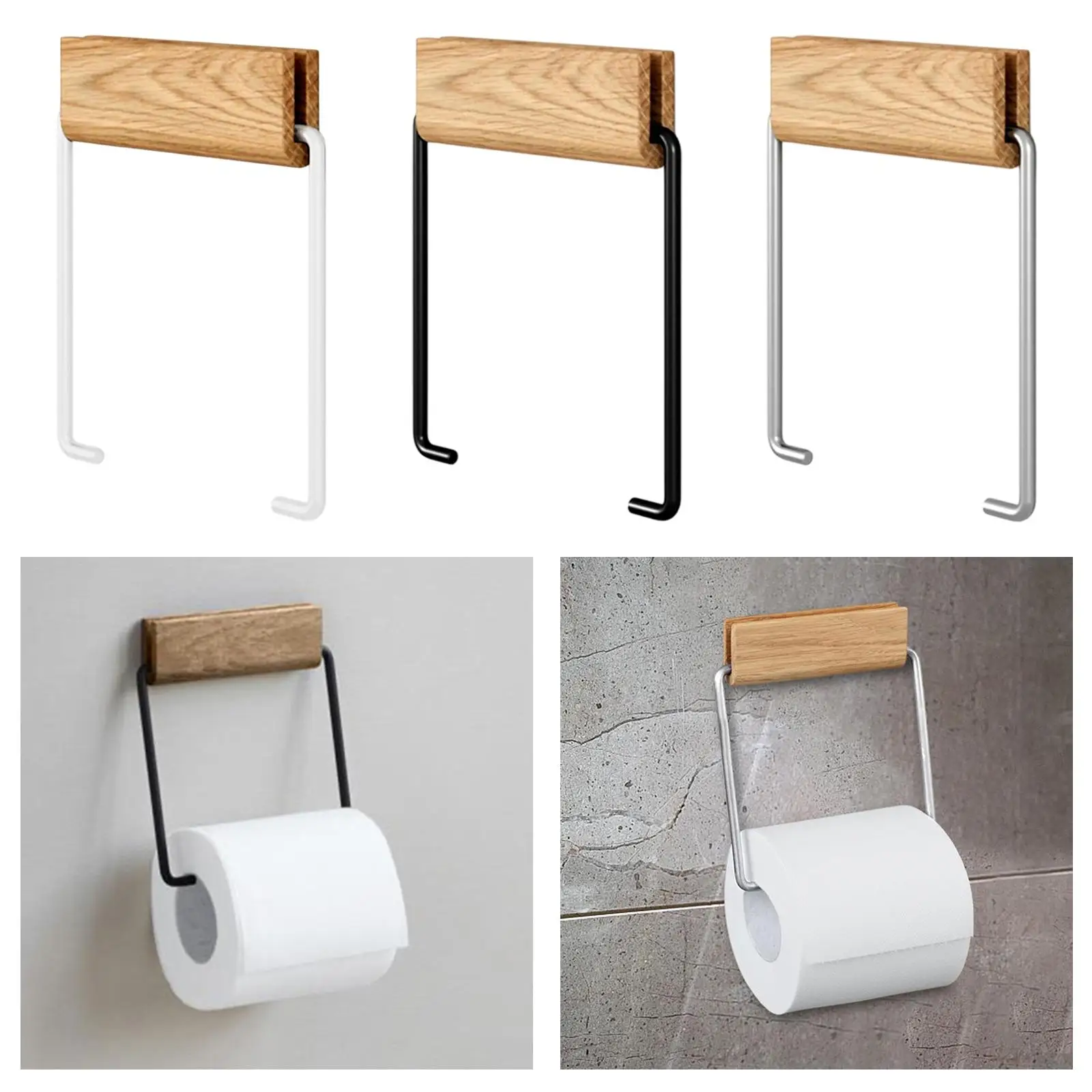 Paper Towel Holder Modern Classic Toilet Paper Shelf Dispenser Storage Rack for