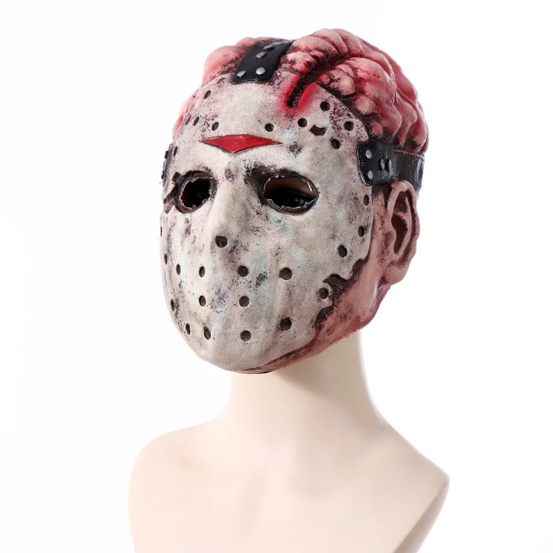 Terror Mask Movie Jason Voorhees Ghost Festival Party Adult Latex Headgear Full Face Helmet Halloween Cosplay Costumes Accessory