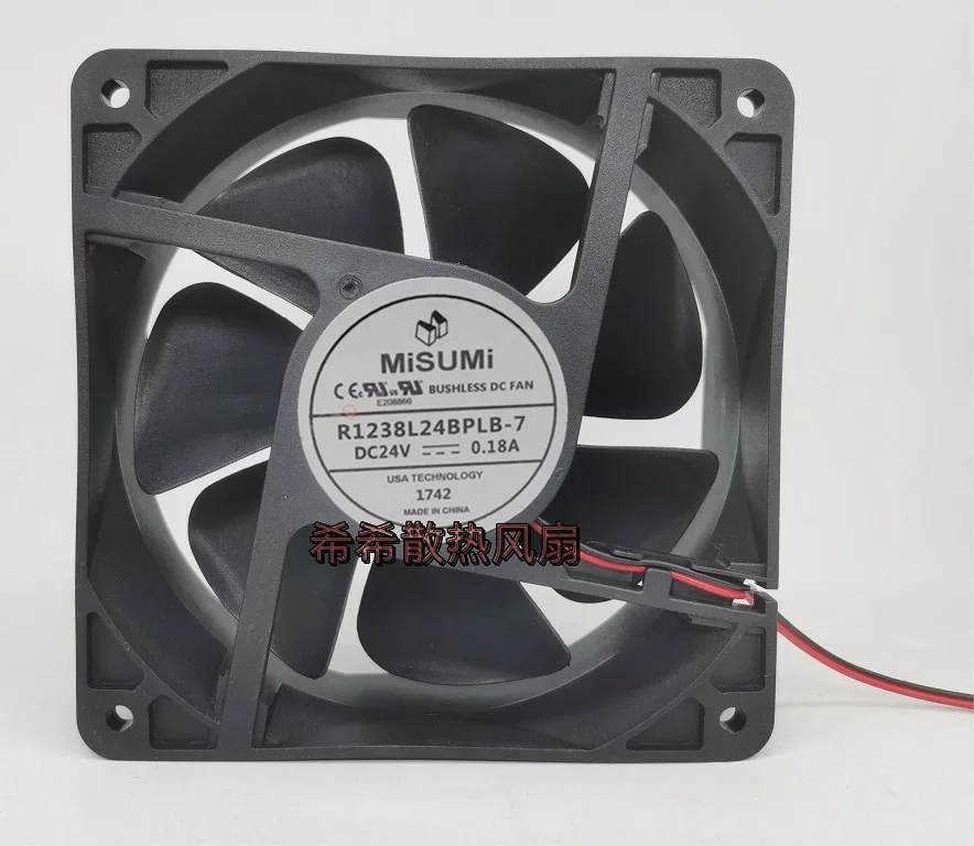 

Новый вентилятор охлаждения ЦП для MiSUMi R1238L24BPLB1w-7 DC 24V 0.18A 12 см 12038, охлаждающий вентилятор 120*120*38 мм