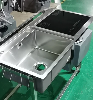 Ultrasonic 304 Stainless Steel Kitchen Automatic Fruit And Vegetable Washer Commercial Sink Freestanding Dishwasher 4