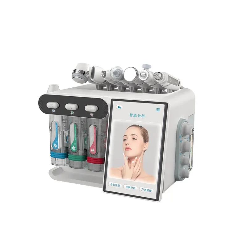 8 In 1 Multi-functional Facial Oxygen Bubble Deep Cleaning Skin Care Equipment Hydra Oxygen Jet dermabrasion machine