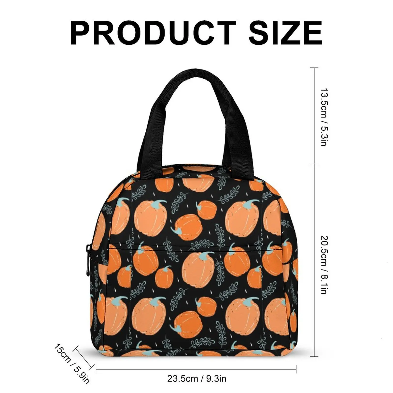 Custom Pattern Tote Lunch Bags for Women Cartoon Chili Print Portable Meal Bag Picnic Travel Breakfast Box Office Work School