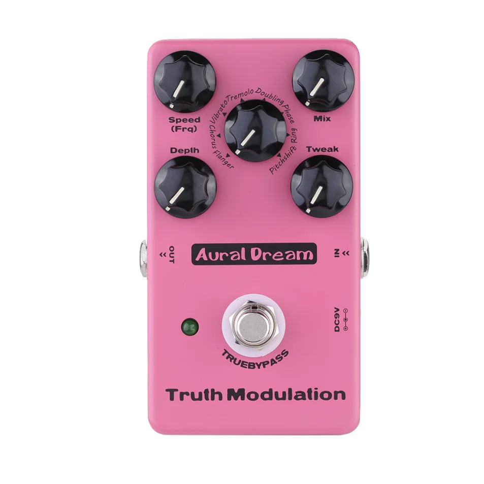 Aural Dream Truth Modulation Guitar Pedal Ha 8 Effetti Tra Cui Flanger,Chorus,Pitchshift,Tremolo,Phase,Vibrato;True Bypass