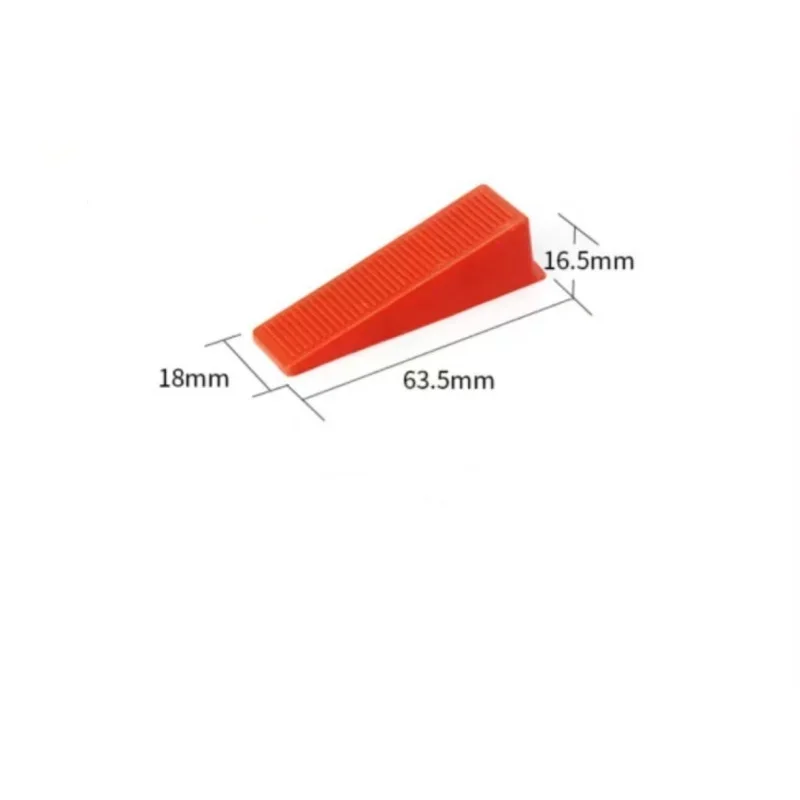 Tile Leveling Tools Tile Spacers Tile Leveling Clips 100PCS Red Plastic Wedges