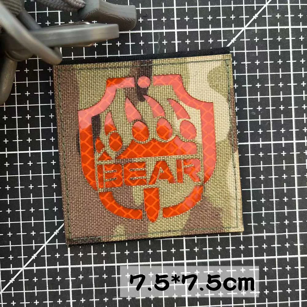 Toppe in PVC con scritta Fuga da Tarkov EFT Bear Paw USEC, tattico militare morale emblema distintivo divertente decorazione fai da te – fissaggio a gancio e anello di supporto