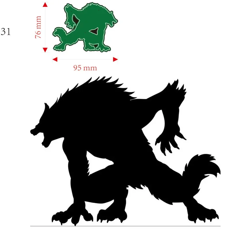 

Металлические штампы для резки формы Декор «оборотни» для скрапбукинга бумаги ремесла ножа формы лезвия перфорации трафареты