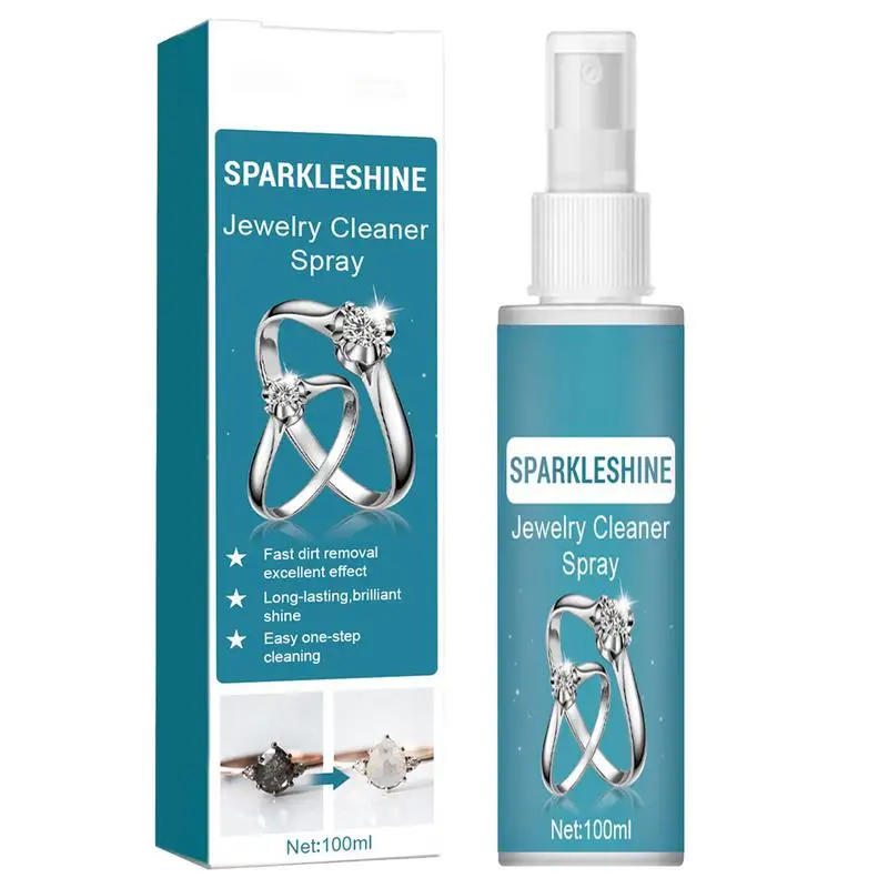 

100ml Set Jewelry Detergent Cleaning Gold Watch Diamond Rust Dial quick Cleaning Spray Effective Rust Removal Instant Shine