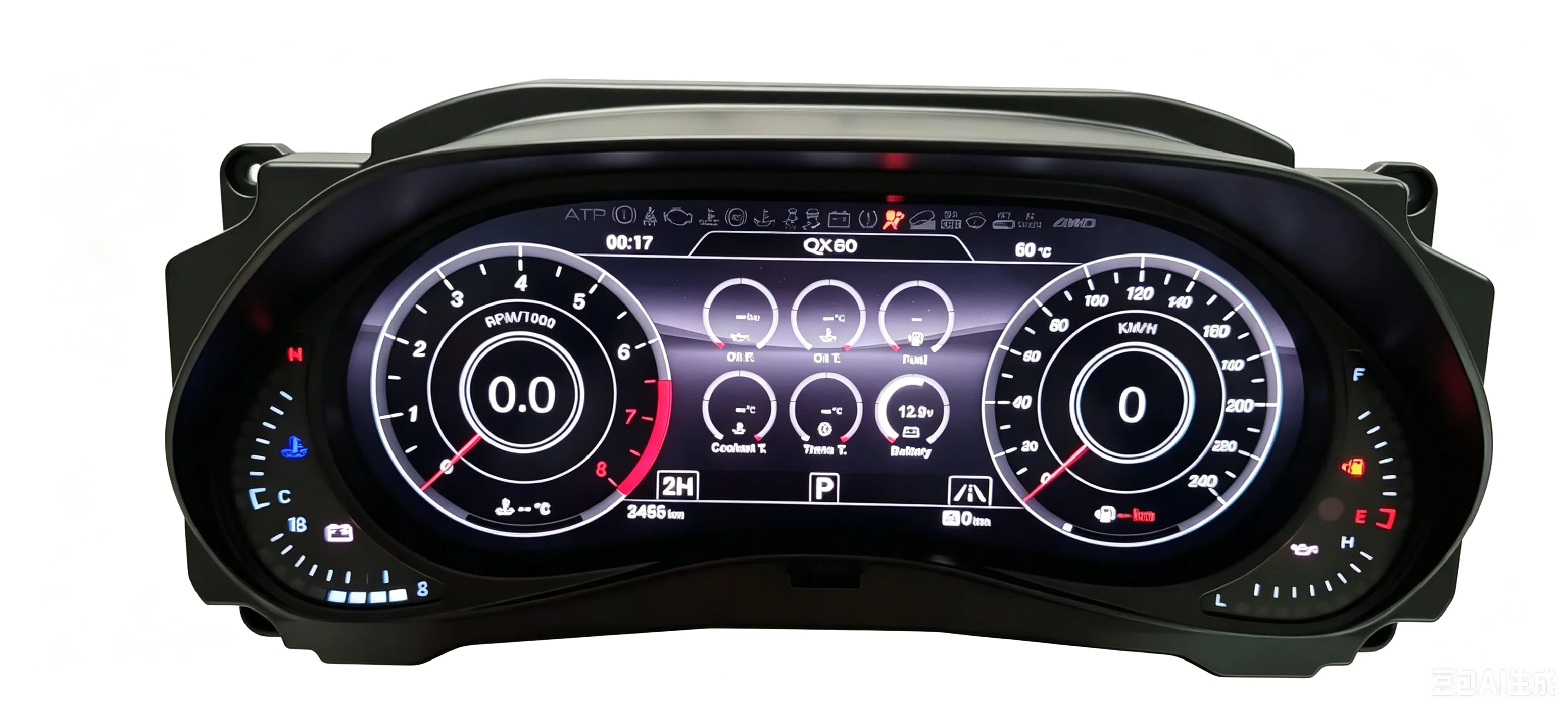 Velocímetro digital con pantalla LCD completa de 12.3 pulgadas para Nissan Patrol Y62, grupo de instrumentos virtuales Plug-and-Play 2